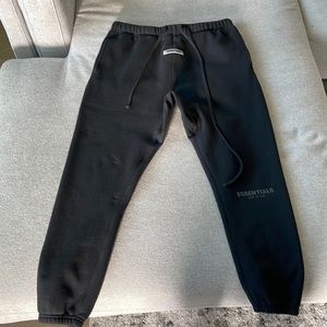 Fear Of God Essentials Black Sweatpants FW19